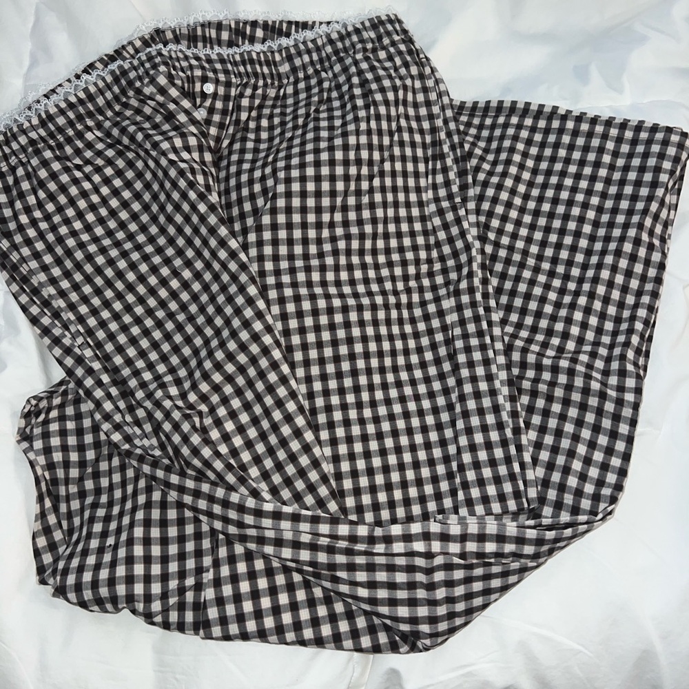 Black and White Checkered Pants